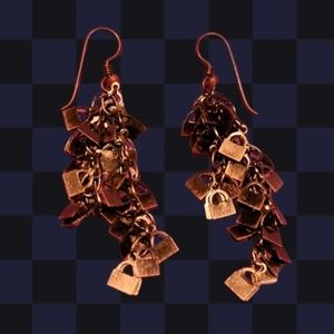 Padlock earrings